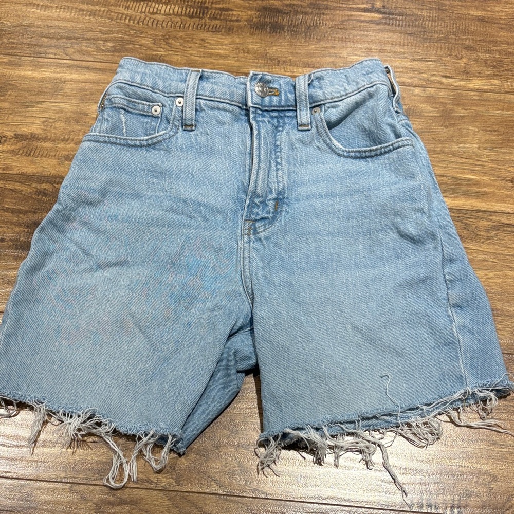 Madewell Light Blue High-Rise Denim Jean Shorts